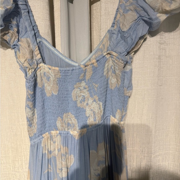 Free People Sky Blue Floral Maxi Dress - Picture 4 of 5